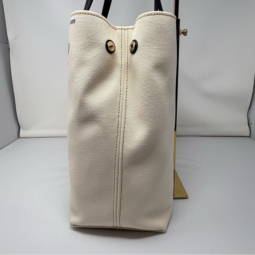 Kate Spade New York Fresh Picks Printed Medium Tote Bag Canvas Floral Logo - Picture 11 of 16